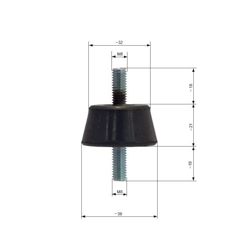 Klíma rezgéscsillapító gumi gumibak/4db A35