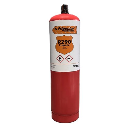 Hűtőköz. HC R290  370gr. UN2037 1/2 ACME piros(Q)