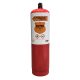 Hűtőköz. HC R290  370gr. UN2037 1/2 ACME piros(Q)